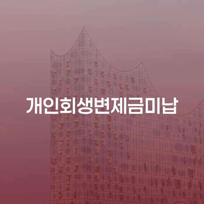 무료개인회생상담 대출 연체 개인회생 신청조차
