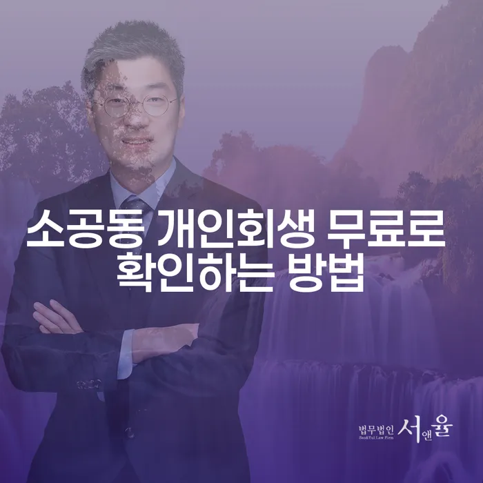 소공동 개인회생 무료로 확인하는 방법