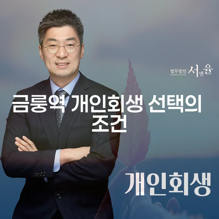 금룽역 개인회생 선택의 조건