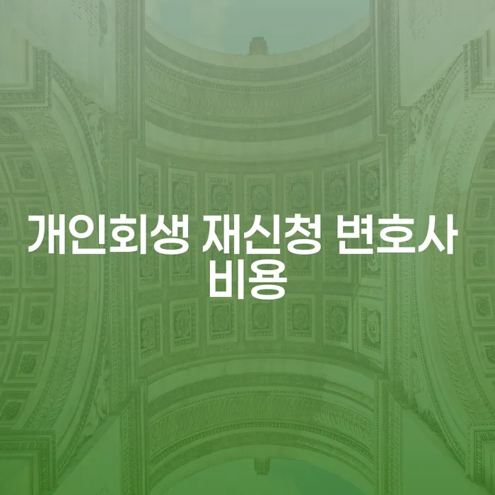 개인회생 재신청 변호사 비용, 무엇을 알아야 할까?