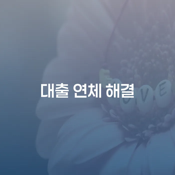 어떻게 대출 연체 문제를 해결할 수 있을까요?